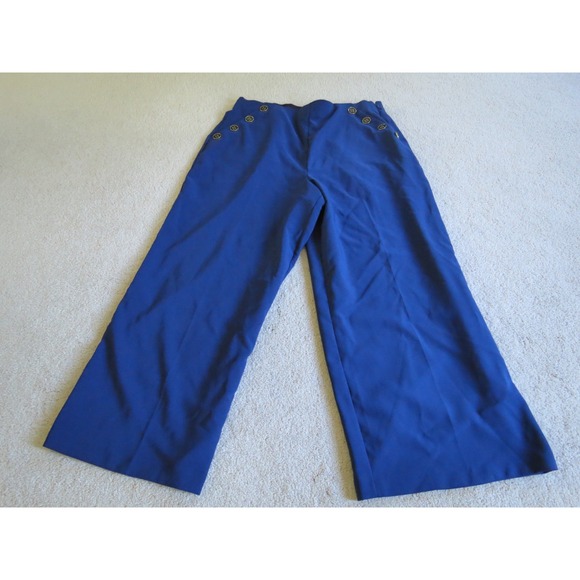 torrid Pants - Torrid Blue Stretch Sailor Button Wide Leg Pants Womens Size 20 Regular